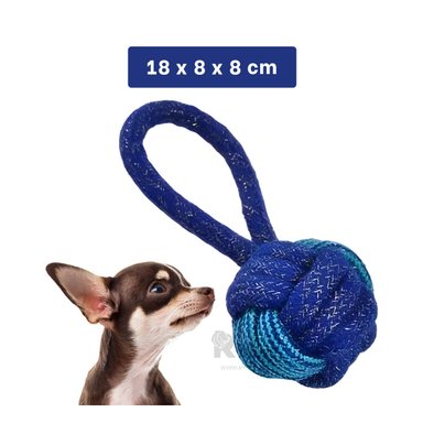 JUGUETES PERROS MA31347 MORDISQUERO AZUL + LIGAS REGALO RYBIU