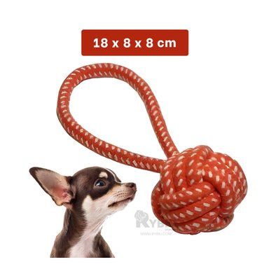 JUGUETE PERRO MA31349 MASTICABLE NARANJA + LIGAS REGALO RYBIU