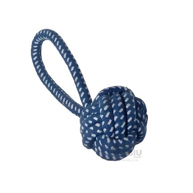 CUERDA PERROS MA31348 ALGODON AZUL OSCURO + GIFT STICKERS RYBIU