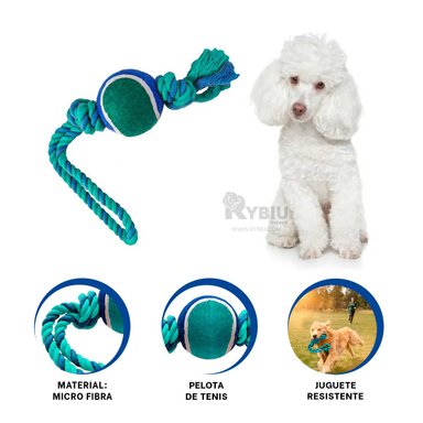JUGUETE PERRO MA31354 IDEAL CON BOLA AZUL + BANDERITAS ADHESIVAS RYBIU