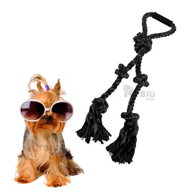 CUERDA PERROS MA31363 COMODA NEGRO + REGALO STICKERS RYBIU