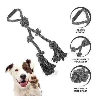 SOGA PERROS MA31364 CORDON Y NUDO EN Y RECREATIVA PLOMO + POST IT ADHESIVOS RYBIU