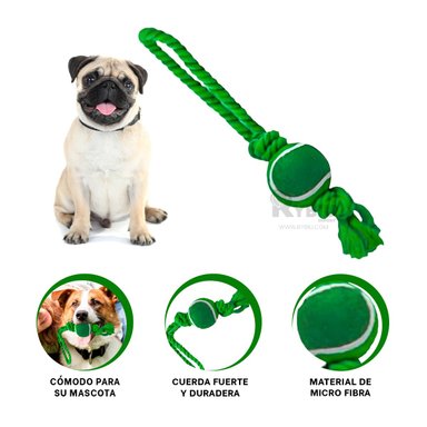 CUERDA PERRO MA31361 NAILON VERDE + ENVOLTORIO REGALO RYBIU