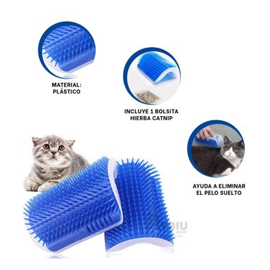 RASCADOR GATOS MA31326 ESQUINERO VERSATIL EL HOGAR AZUL + POST IT ADHESIVOS RYBIU