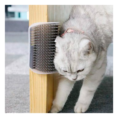 CEPILLO GATOS MA31328 AGRADABLE ANIMALES GRIS + ENVOLTORIO REGALO RYBIU