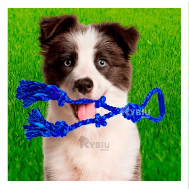 SOGA PERROS MA31362 SUAVE JUEGOS EN EL PARQUE AZUL + PAPEL REGALO RYBIU