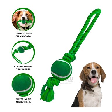 CUERDA PERROS MA31361 DIVERSION JUEGO VERDE + REGALO AGENDITA RYBIU