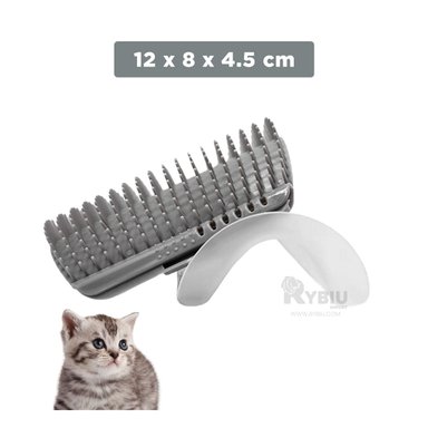 CEPILLO GATOS MA31328 ESTILIZADO Y DECORATIVO GRIS + REGALO AGENDITA RYBIU
