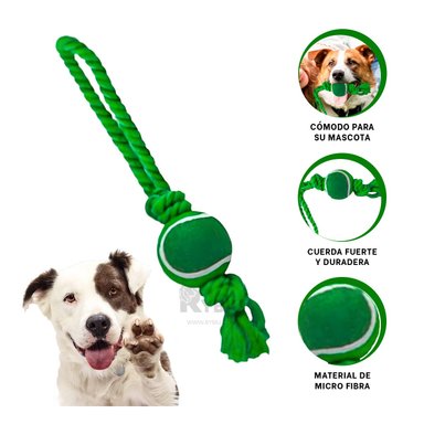 CUERDA PERROS MA31361 JUEGO VERDE + GIFT STICKERS RYBIU