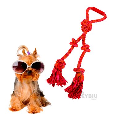 SOGA PERROS MA31365 RECREATIVA ROJO + PAPEL REGALO RYBIU