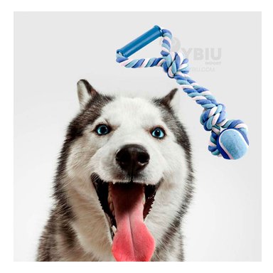CUERDA PERROS MA31368 PERFECTA JUGAR CON AZUL + GIFT MINIAGENDA RYBIU