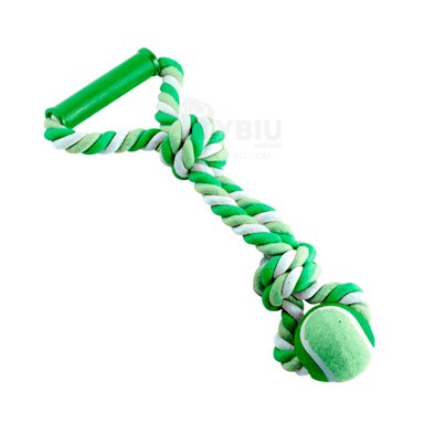 JUGUETE PERROS MA31370 SOGA Y BOLA MASCOTA VERDE + GIFT MINIAGENDA RYBIU