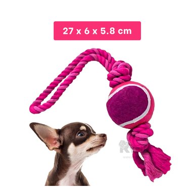 JUGUETE PERROS MA31360 IDEAL CON BOLA ROSADO + BANDERITAS ADHESIVAS RYBIU