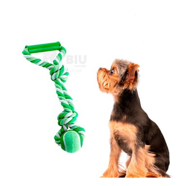 JUGUETE PERROS MA31370 MASTICABLE VERDE + GIFT STICKERS RYBIU