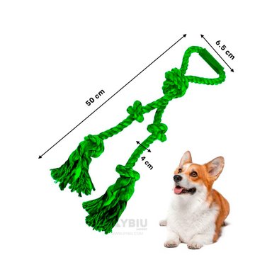 SOGA PERROS MA31367 CORDON IDEAL CON NUDO EN Y VERDE + BANDERITAS ADHESIVAS RYBIU