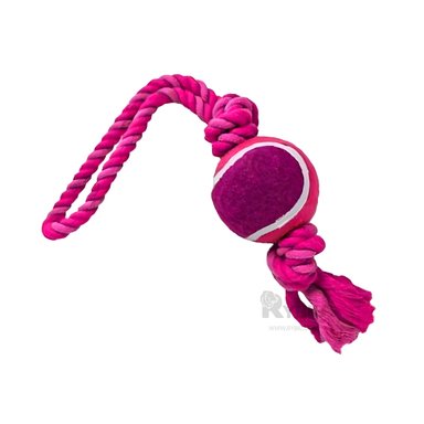 SOGA PERRO MA31360 RESISTENTE Y ESFERA ROSADO + PAPEL REGALO RYBIU