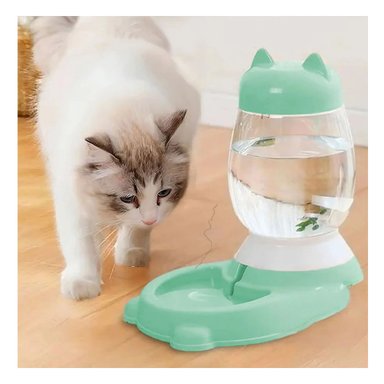 BEBEDERO GATO MA32393 RYBIU AUTOMATICO CON BIDON FORMA VERDE - 2