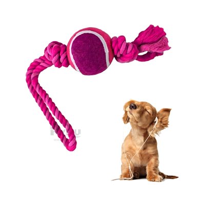 CUERDA PERROS MA31360 CON NUDO Y BOLITA ROSADO + GIFT MINIAGENDA RYBIU