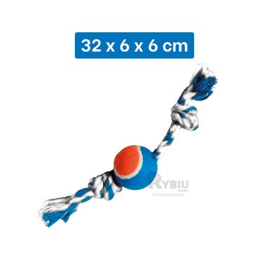 CUERDA ALGODÓN PERRO MA29964 MORDER MULTICOLOR + POST IT ADHESIVOS RYBIU