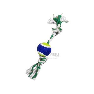 SOGA ALGODÓN PERROS MA29965 CON CUERDA TRENZADA PET EN MULTICOLOR + PAPEL REGALO RYBIU