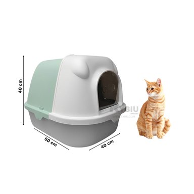 ARENERO GATOS RYBIU MA30041 CUBETA MODERNA VERDE PLOMO + LIGAS REGALO