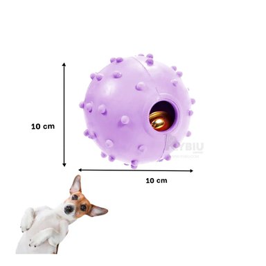 JUGUETE CAUCHO PERROS MA31252 MORADO + REGALO LIGAS PEINAR RYBIU