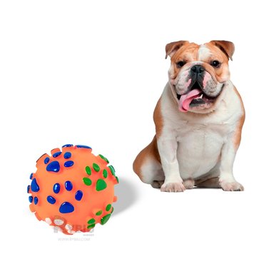 PELOTA PERROS MA31247 LIVIANA ANARANJADO + PAPEL REGALO RYBIU