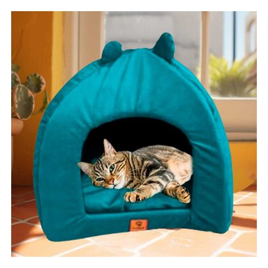 CAMA PERROS GATOS MA29098 LITERA CANINA TALLA M VERDE RYBIU + REGALO LIGAS PEINAR