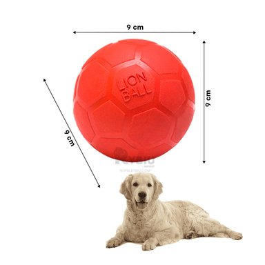 BALÓN CAUCHO PERROS Y GATOS MA31256 RESISTENTE Y DIVERTIDO EN VERDE + LIGAS REGALO RYBIU