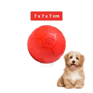 JUGUETE CAUCHO PERRO MA31258 DIVERTIDO EN ROJO + ENVOLTORIO REGALO RYBIU