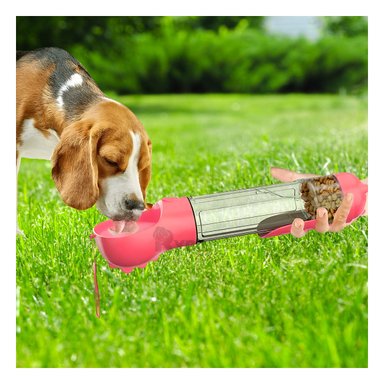 BOTELLA MA32086 RYBIU PORTATIL MASCOTAS ROSADO + PAPEL REGALO