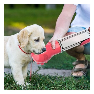 BOTELLA MA32086 RYBIU 4 1 DISPENSADOR CON BOLSA PET ROSADO