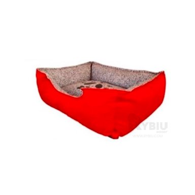 CAMA PERROS MA31050 SUAVE ROJO TALLA XXL RYBIU + PAPEL REGALO