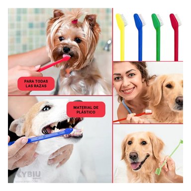 ESCOBILLA PERROS RYBIU MA31057 CEPILLADO DENTAL + GIFT STICKERS - 3