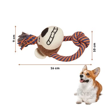 MUÑECO FELPA PERROS Y GATOS MA31261 LIVIANO EN MODELO MONO + REGALO LIGAS PEINAR RYBIU