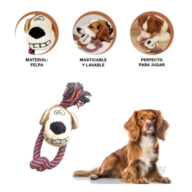 JUGUETE FELPA PERROS Y GATOS MA31261 PRACTICO Y LIVIANO EN MODELO MONO + GIFT STICKERS RYBIU