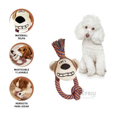 MUÑECO FELPA PERROS Y GATOS MA31261 SIMPLE LAVAR EN MODELO MONO + POST IT ADHESIVOS RYBIU