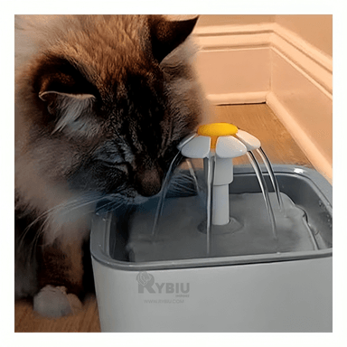 BEBEDERO PERRO Y GATO MA31114 RYBIU INTELIGENTE PLASTICO BLANCO + REGALO STICKERS