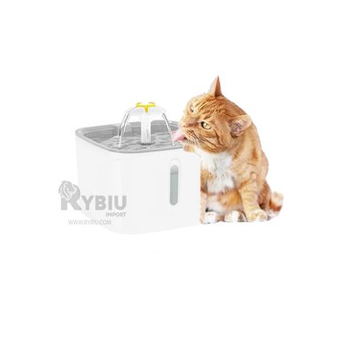 FUENTE BEBEDERO PERRO Y GATO MA31114 RYBIU PLASTICO BLANCO + REGALO STICKERS