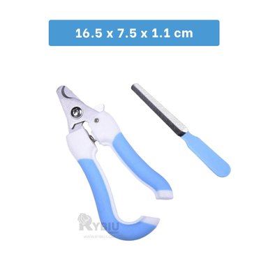 ALICATE UÑAS RYBIU MA31093 LIGERO GRANDE AZUL + BANDERITAS ADHESIVAS