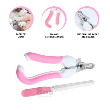 CORTADOR UÑAS RYBIU MA31091 FUNCIONAL GRANDE ROSADO + REGALO AGENDITA