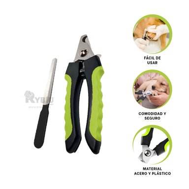CORTADOR RYBIU MA31085 PRACTICO UÑAS PERRO EN TALLA L + STICKERS - 3