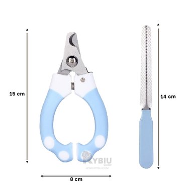 TIJERA RYBIU MA31096 OPTIMA Y ELEGANTE EN CELESTE + BANDERITAS ADHESIVAS - 5