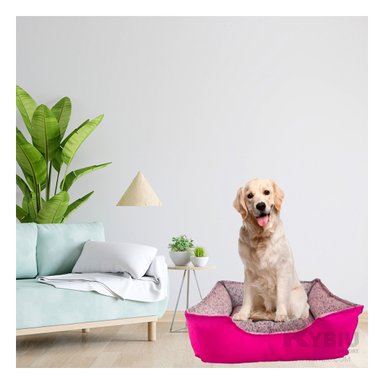 CAMA PERROS MA31047 RESISTENTE EFICAZ FUCSIA XXL RYBIU + BANDERITAS ADHESIVAS