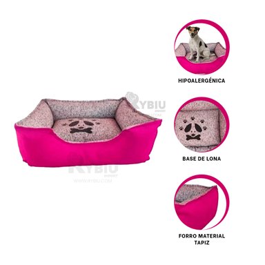 COJIN PERROS MA31047 HIPOALERGICO MASCOTAS FUCSIA XXL RYBIU + MINIAGENDA