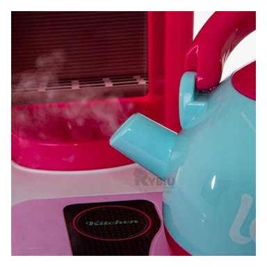 COCINA MODERNA Y ARMABLE KIDS EN ROSADO Y+PAPEL DE REGALO - 2