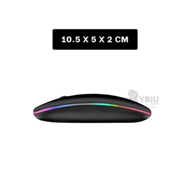 CURSOR INALÁMBRICO RYBIU RF 6800 EN COLOR NEGRO + BANDERITAS ADHESIVAS RF-6800 - 5