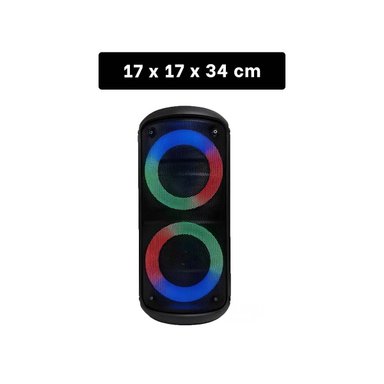 DISPOSITIVO DE AUDIO BLUETOOTH NEGRO PORTATIL CON TECNOLOGIA MODERNA PARA ESCUCHAR MUSICA - 4