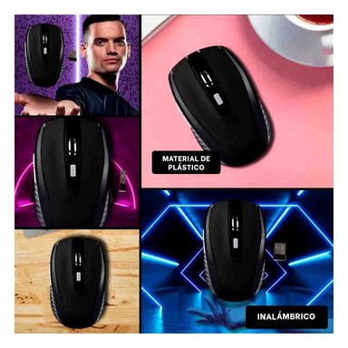 CURSOR INALÁMBRICO RYBIU FUNCIONAL SEISA EN COLOR NEGRO + LIGAS REGALO TE31605 - 5