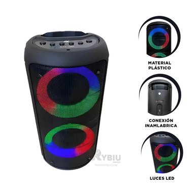BOCINA PORTATIL DE EVENTOS EN NEGRO Y+ENVOLTORIO DE REGALO - 4